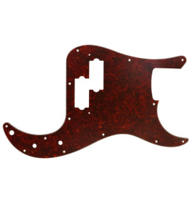 Hosco PB-NRT4P Pickguard Pre 4-Strunovú Elektrickú Basgitaru typ PB – Red Tortoise,